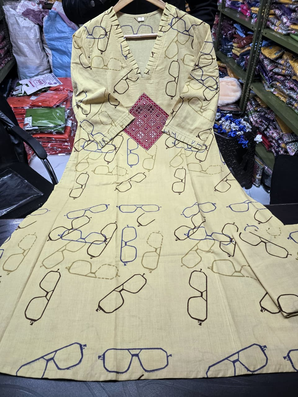 Designer Heavy Kurti Palazzo Set in Premium Cotton Fabric