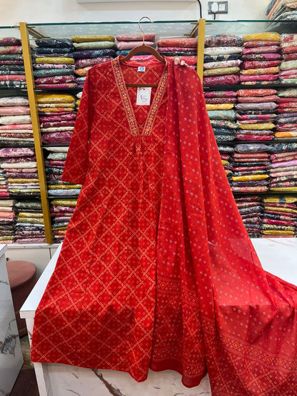 Red 3 Piece A Line Suit Set