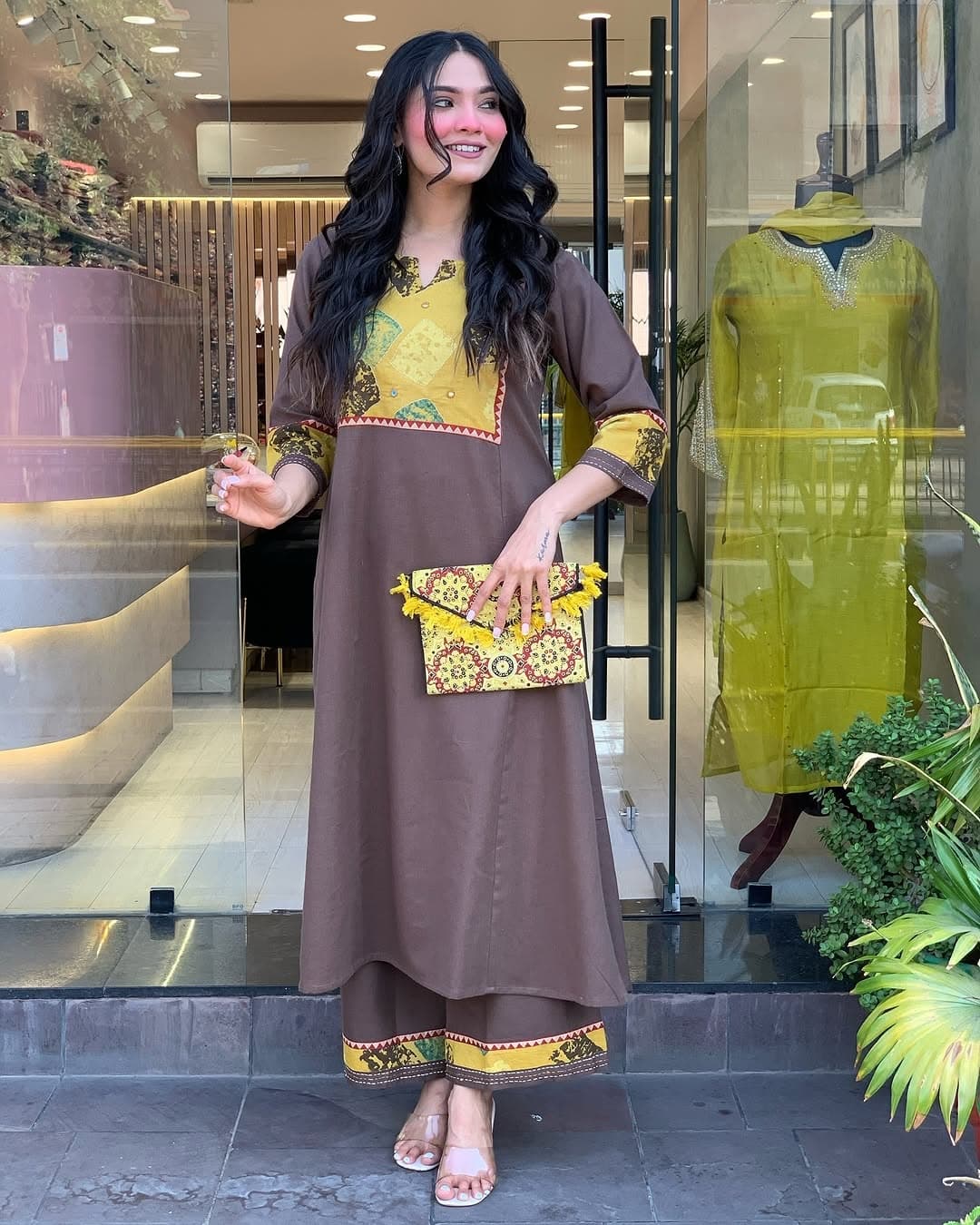 Premium Cotton Kurta Plazzo Set