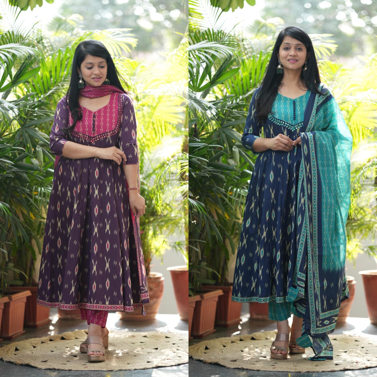 Pure Cotton Anarkali Kurta Set for Women