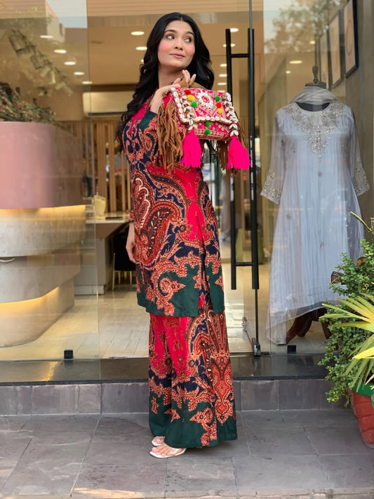 Ruby Paisley Printed Co-Ord Set