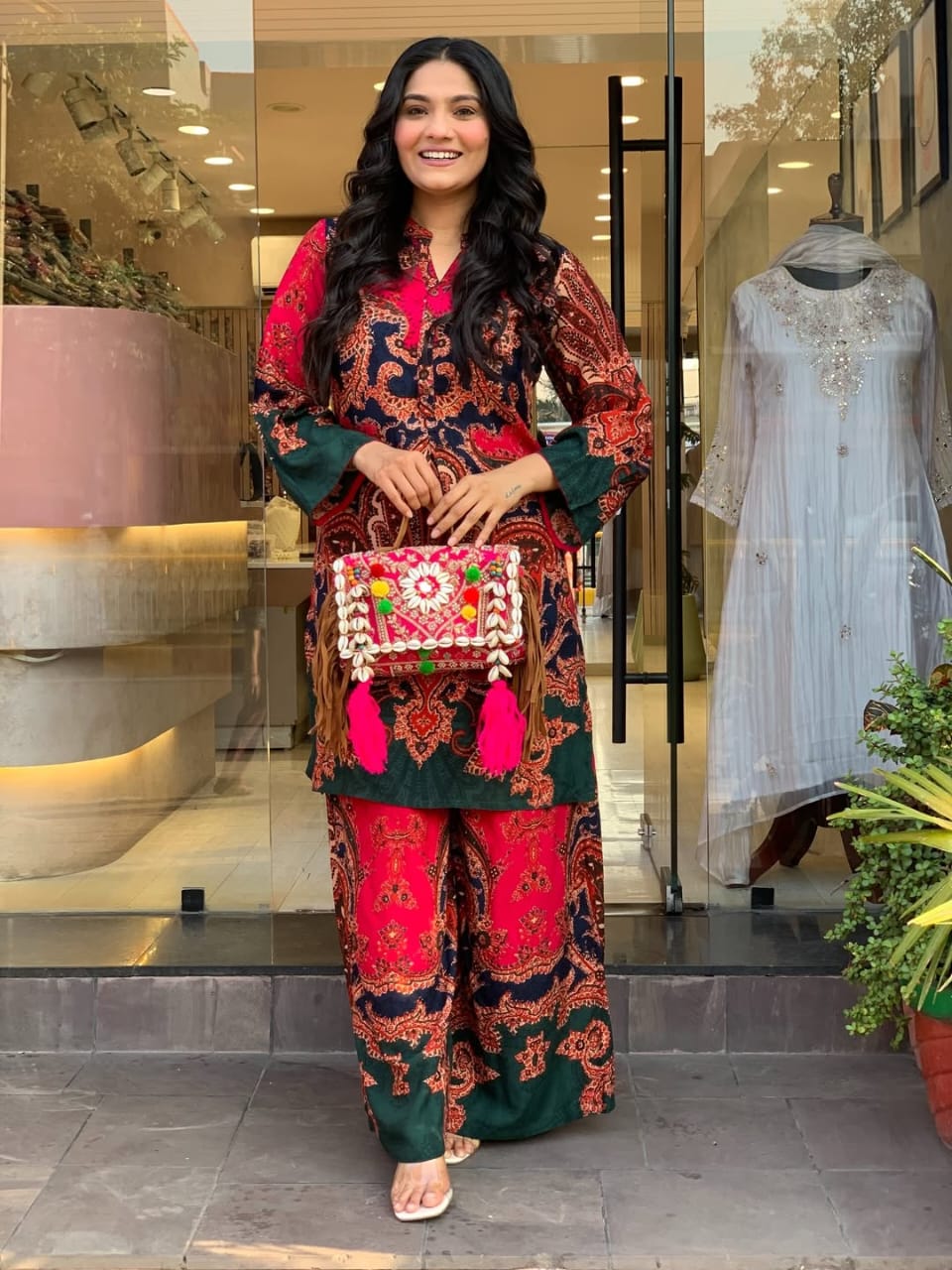 Ruby Paisley Printed Co-Ord Set
