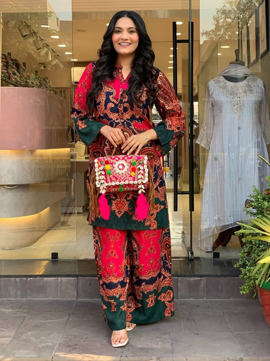 Ruby Paisley Printed Co-Ord Set