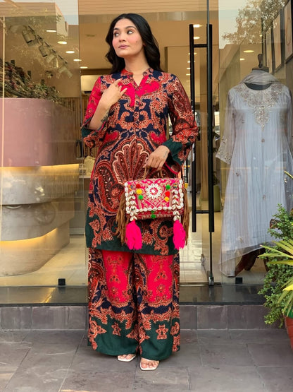 Ruby Paisley Printed Co-Ord Set