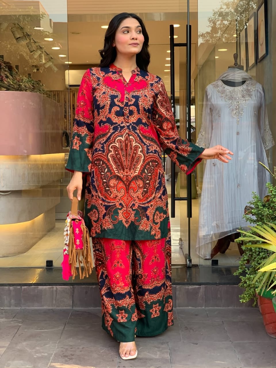 Ruby Paisley Printed Co-Ord Set