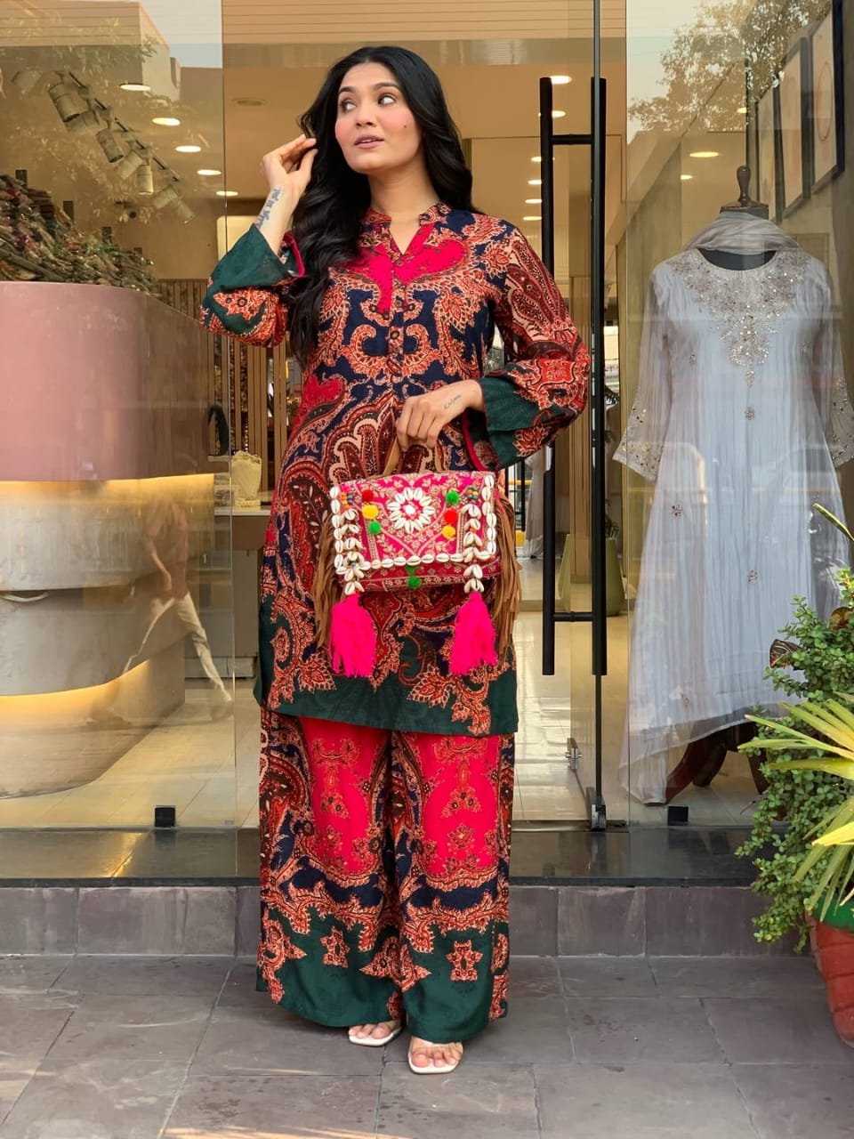 Ruby Paisley Printed Co-Ord Set