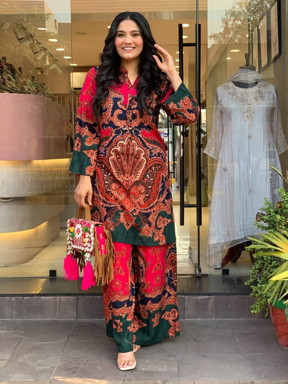 Ruby Paisley Printed Co-Ord Set