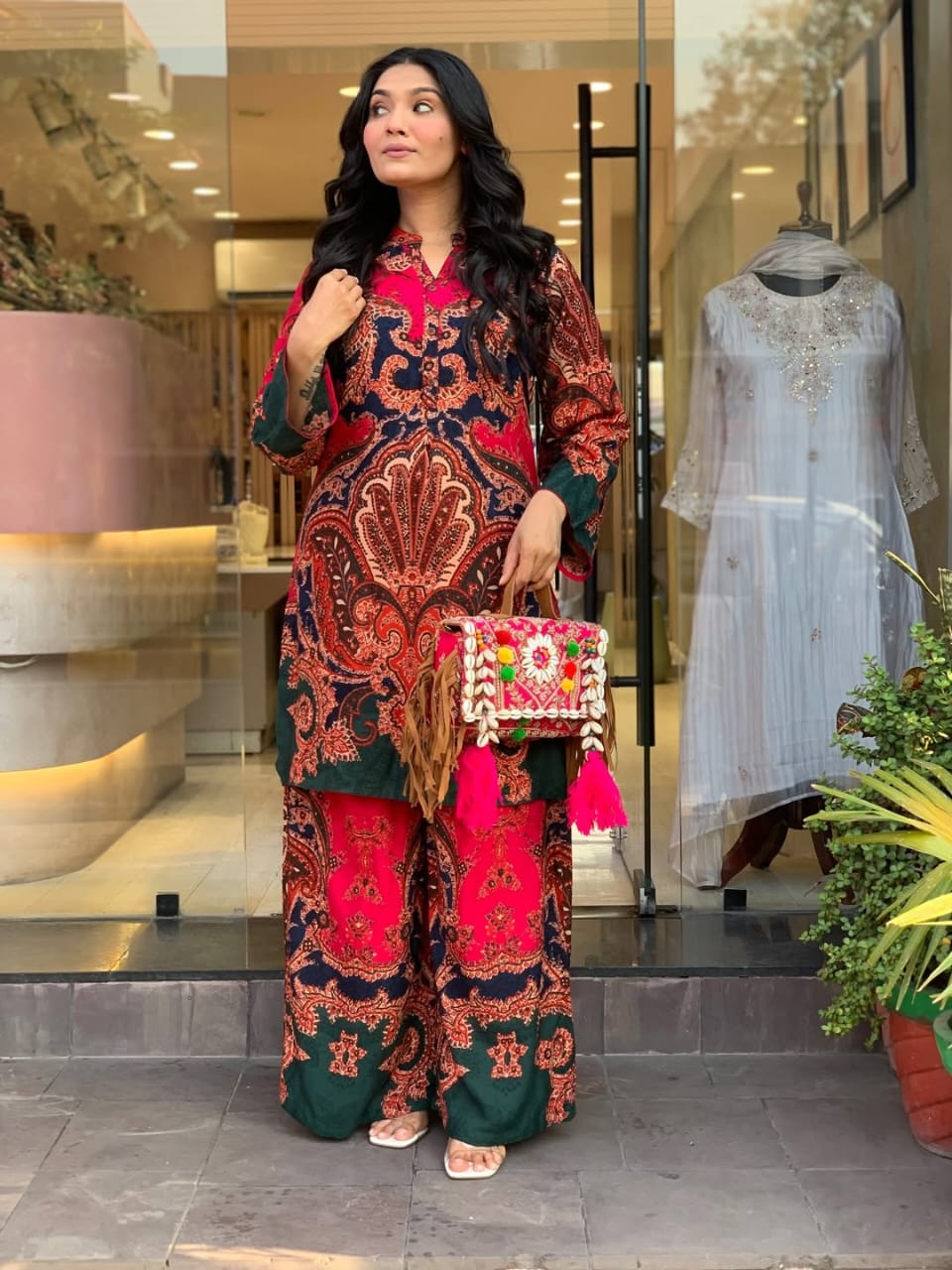 Ruby Paisley Printed Co-Ord Set