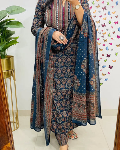 Premium Azrak Cotton Suit