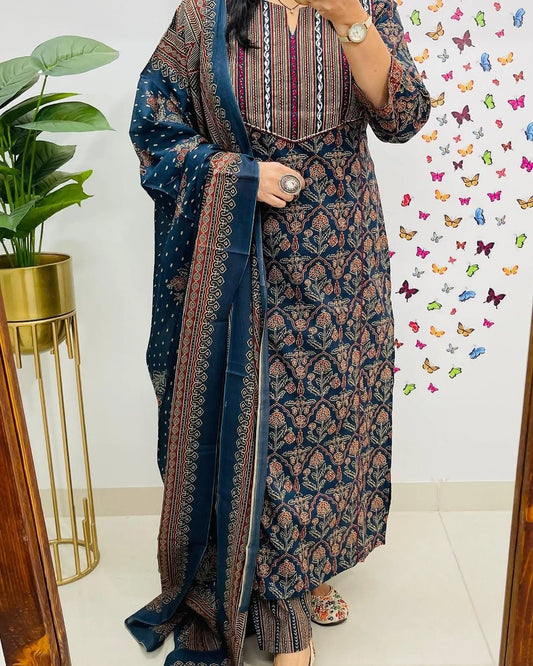 Premium Azrak Cotton Suit