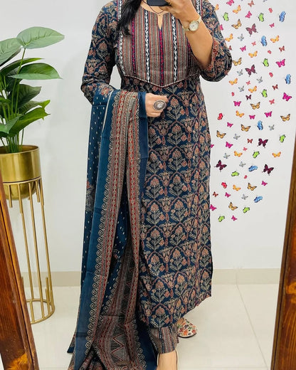 Premium Azrak Cotton Suit